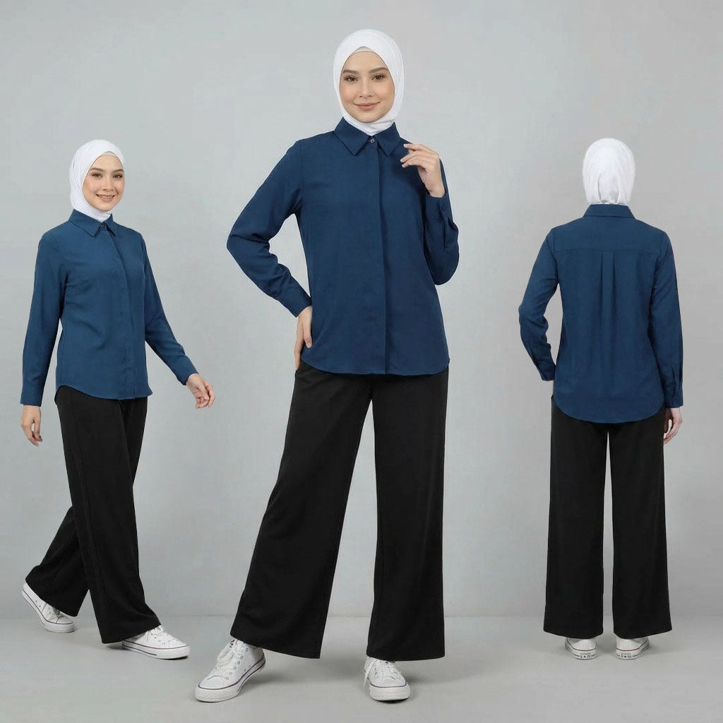 PIERRE CARDIN LADIES BLOUSE [NORMAL CUT] PC0064