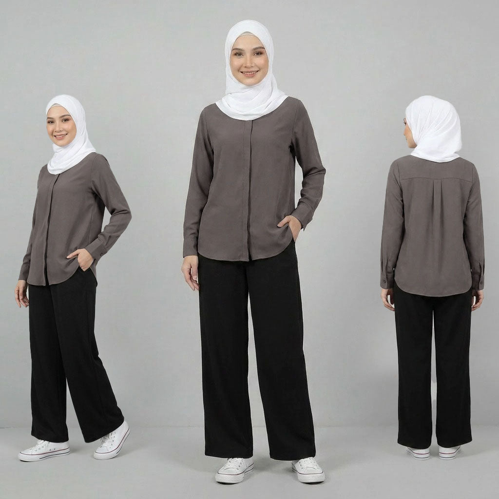 PIERRE CARDIN LADIES BLOUSE [NORMAL CUT] PC0064