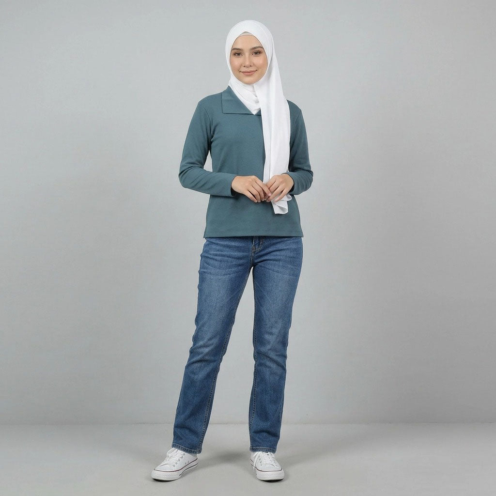 PIERRE CARDIN LADIES BLOUSE [NORMAL CUT] PC0035