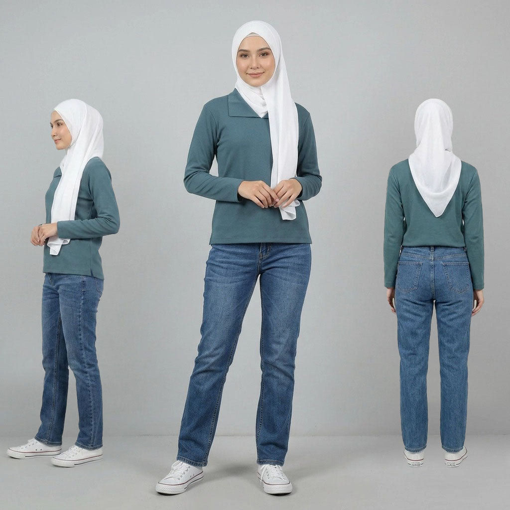 PIERRE CARDIN LADIES BLOUSE [NORMAL CUT] PC0035