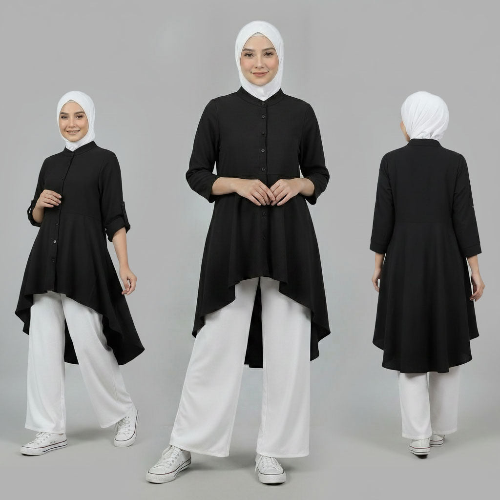 PIERRE CARDIN LADIES LONG BLOUSE [NORMAL CUT] PC0059