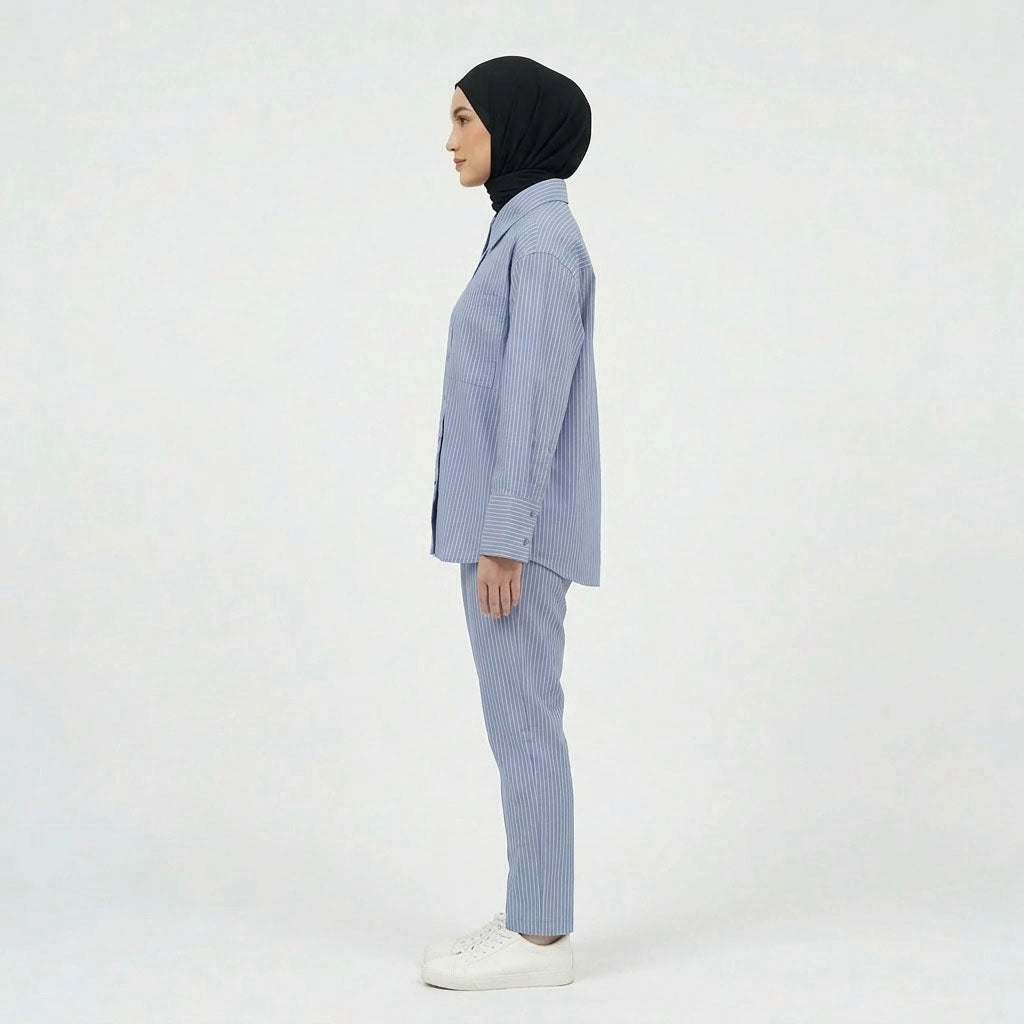 PIERRE CARDIN LADIES LONG SLEEVE BLOUSE [OVERSIZE] PC0017