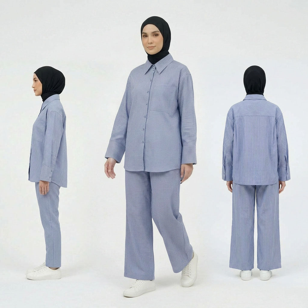 PIERRE CARDIN LADIES LONG SLEEVE BLOUSE [OVERSIZE] PC0017