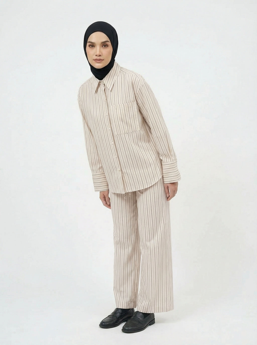 PIERRE CARDIN LADIES LONG SLEEVE BLOUSE [OVERSIZE] PC0017