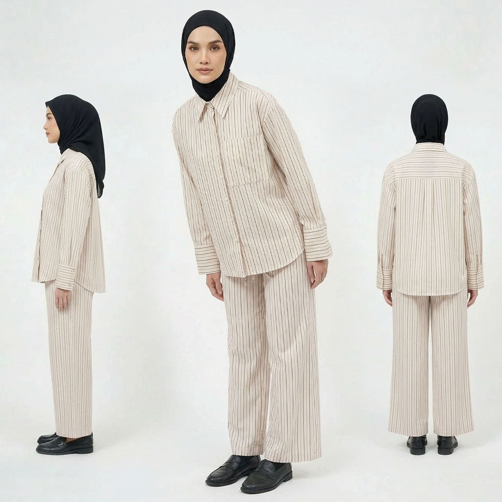 PIERRE CARDIN LADIES LONG SLEEVE BLOUSE [OVERSIZE] PC0017