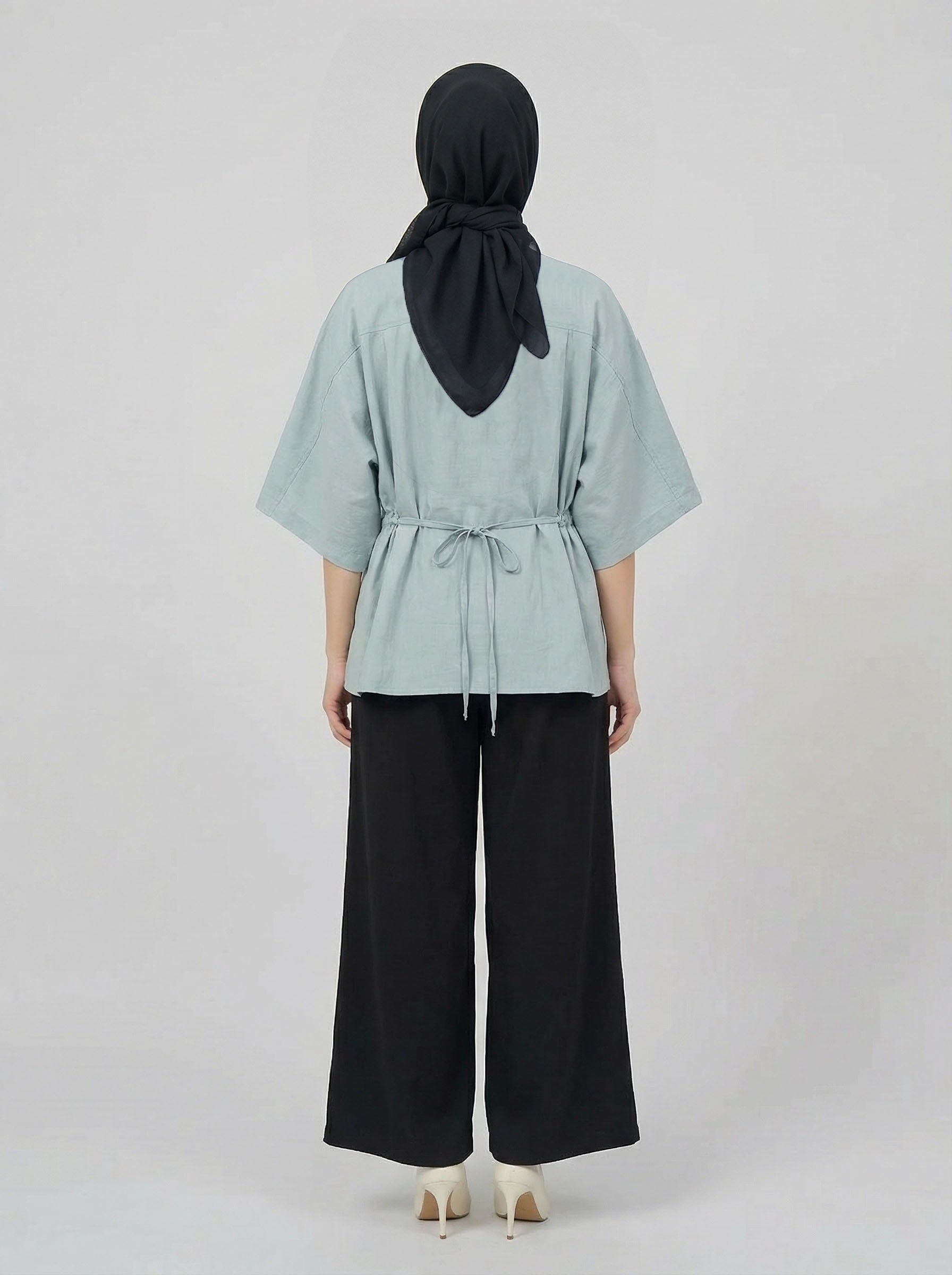 PIERRE CARDIN LADIES SHORT SLEEVE BLOUSE [OVERSIZE] PC0006