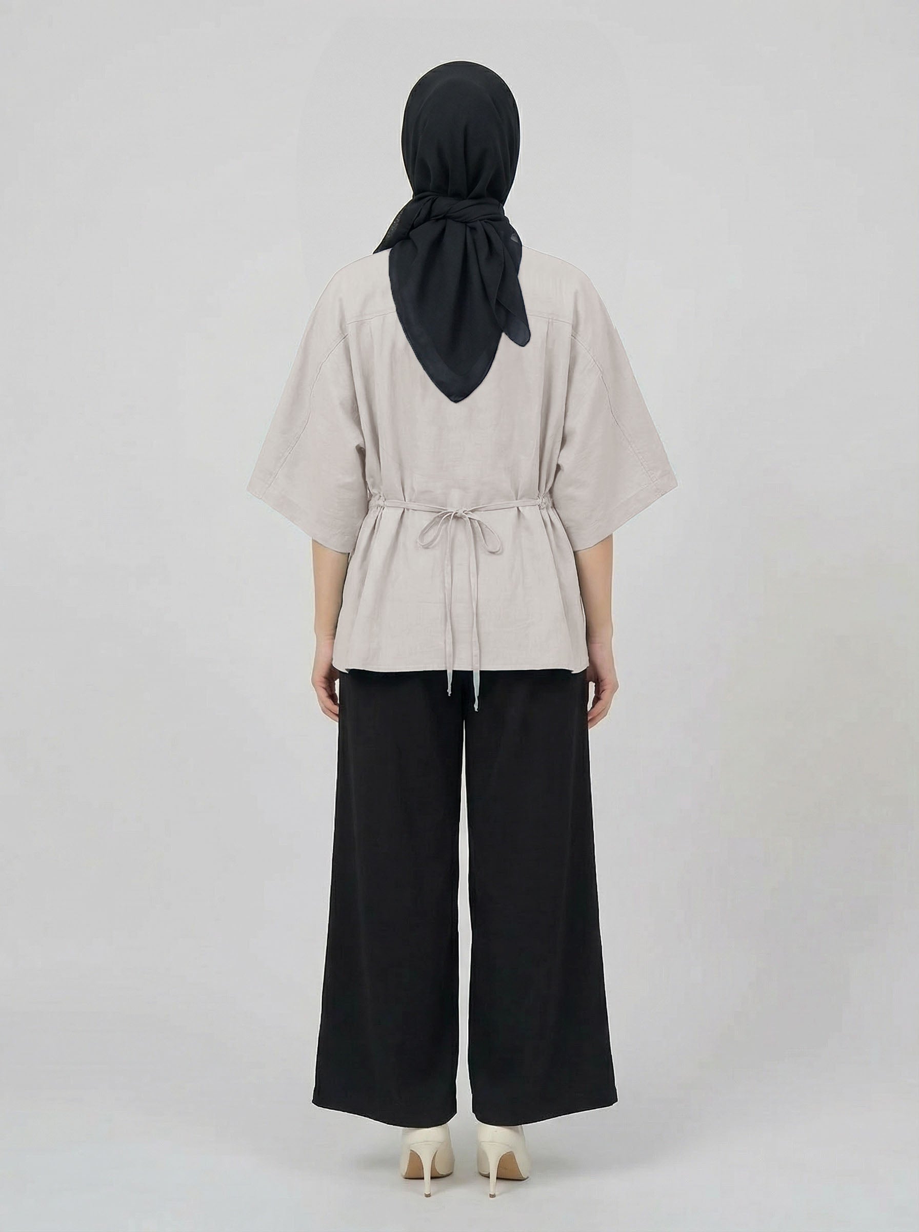 PIERRE CARDIN LADIES SHORT SLEEVE BLOUSE [OVERSIZE] PC0006