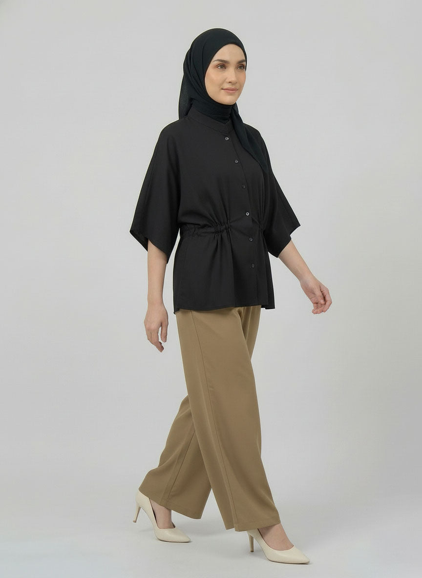 PIERRE CARDIN LADIES SHORT SLEEVE BLOUSE [OVERSIZE] PC0006