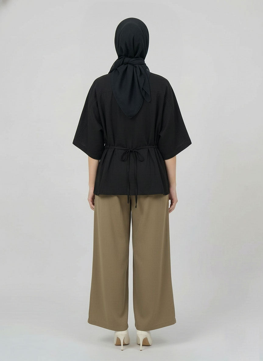 PIERRE CARDIN LADIES SHORT SLEEVE BLOUSE [OVERSIZE] PC0006