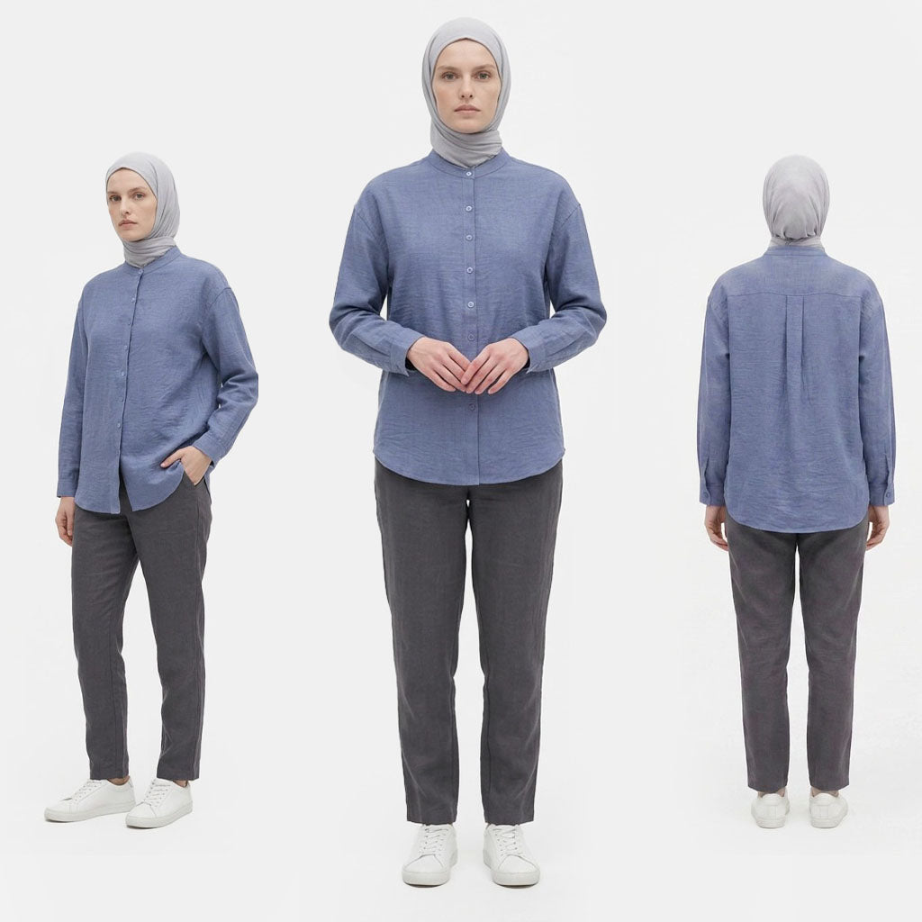 PIERRE CARDIN LADIES BLOUSE [OVERSIZE] PC0061