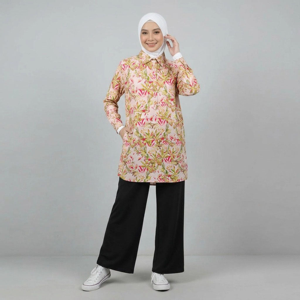 PIERRE CARDIN LADIES BLOUSE [NORMAL CUT] PC0069