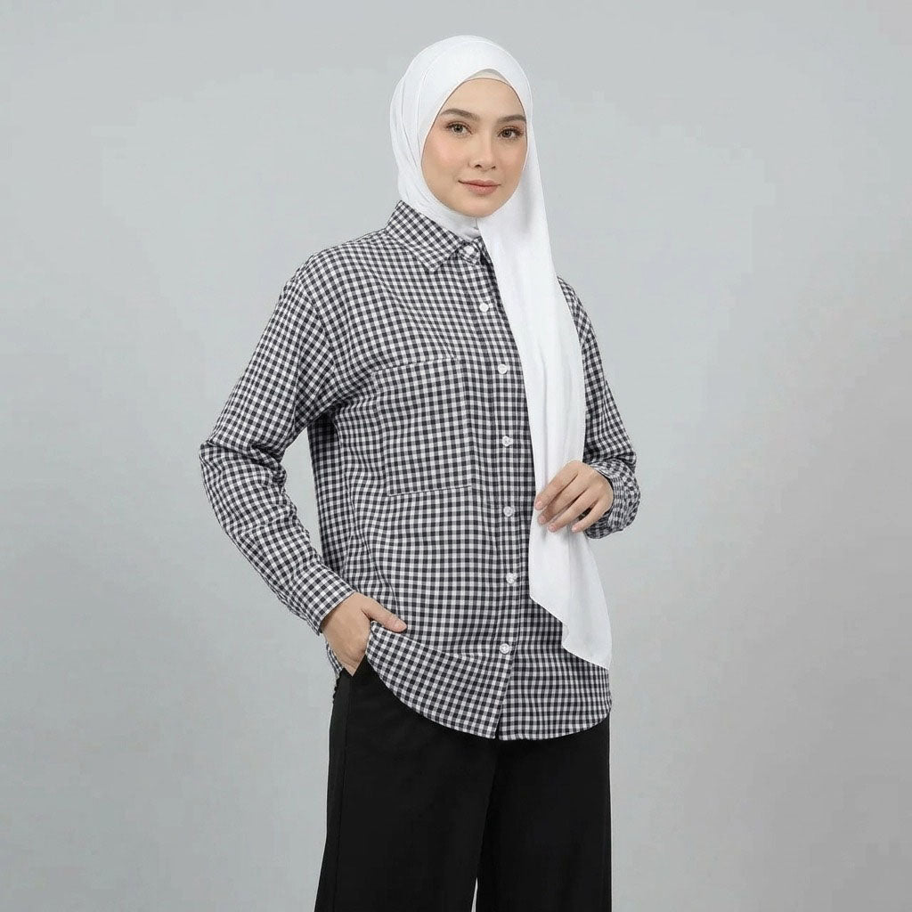 PIERRE CARDIN LADIES BLOUSE [OVERSIZE] PC0065