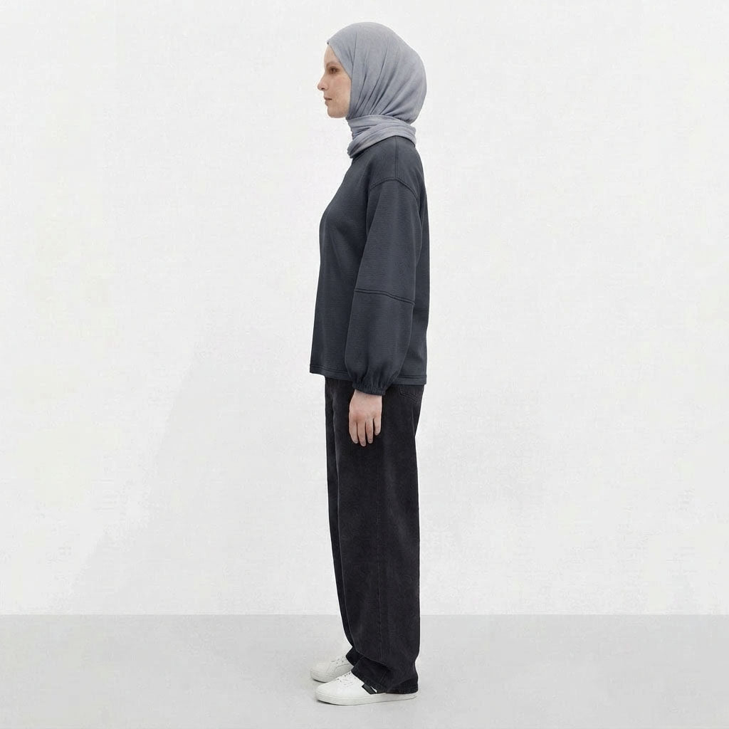 PIERRE CARDIN LADIES LONG SLEEVE ROUNDNECKTEE [RELAXED FIT] PC0095
