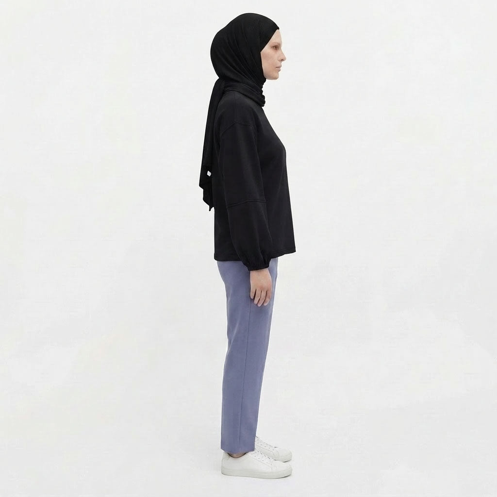 PIERRE CARDIN LADIES LONG SLEEVE ROUNDNECKTEE [RELAXED FIT] PC0095