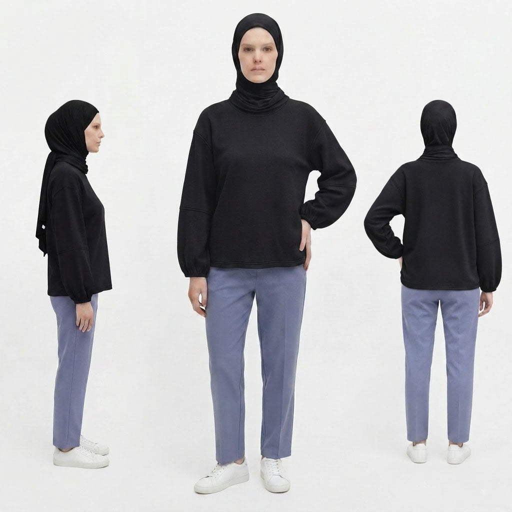 PIERRE CARDIN LADIES LONG SLEEVE ROUNDNECKTEE [RELAXED FIT] PC0095