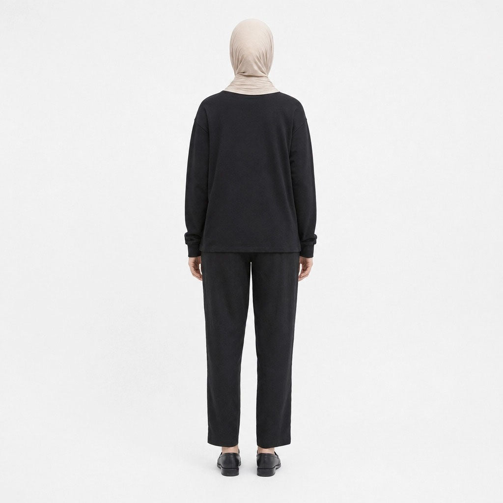PIERRE CARDIN LADIES LONG SLEEVE ROUND NECK [RELAXED FIT] PC0149