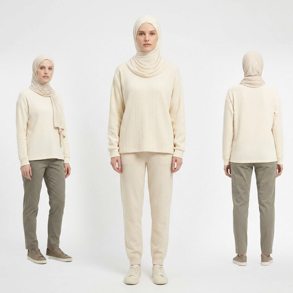 PIERRE CARDIN LADIES LONG SLEEVE ROUND NECK [RELAXED FIT] PC0149