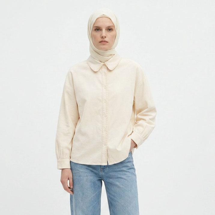 PIERRE CARDIN LADIES LONG SLEEVE BLOUSE [RELAXED FIT] PC0106