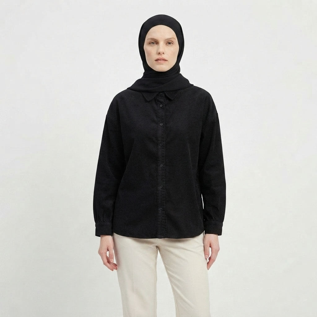 PIERRE CARDIN LADIES LONG SLEEVE BLOUSE [RELAXED FIT] PC0106