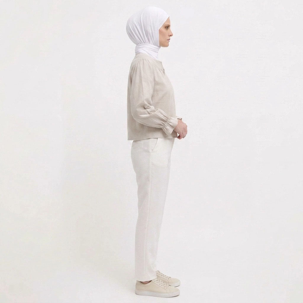 PIERRE CARDIN LADIES LONG SLEEVE BLOUSE [RELAXED FIT] PC0107