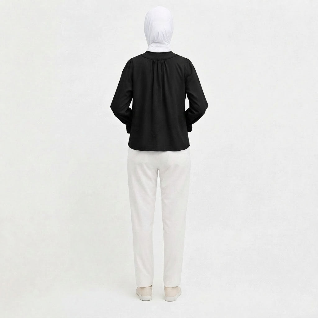 PIERRE CARDIN LADIES LONG SLEEVE BLOUSE [RELAXED FIT] PC0107