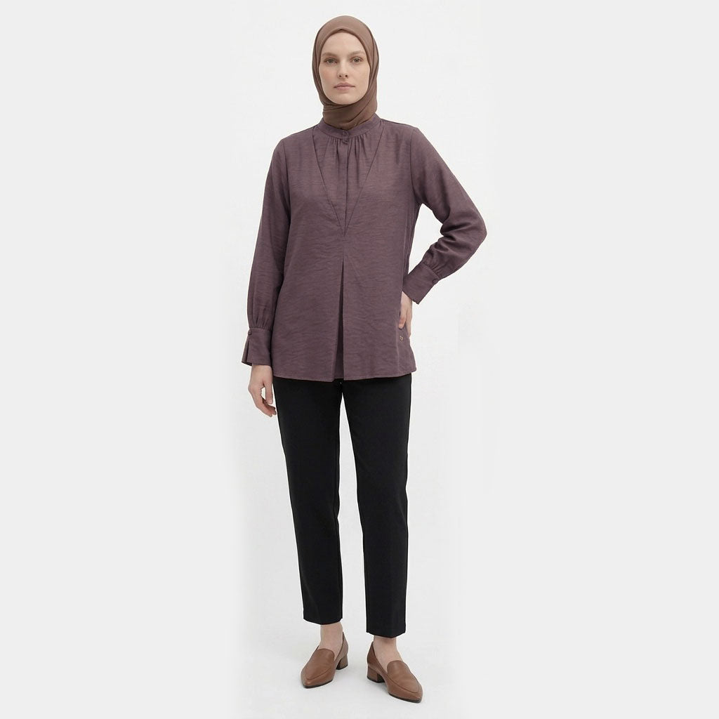 PIERRE CARDIN LADIES LONG SLEEVE BLOUSE [RELAXED FIT] PC0117