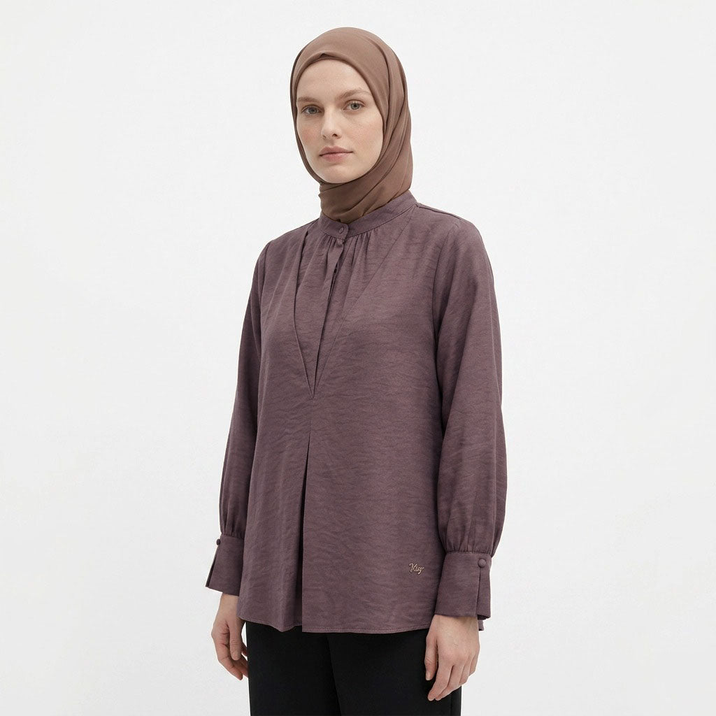 PIERRE CARDIN LADIES LONG SLEEVE BLOUSE [RELAXED FIT] PC0117