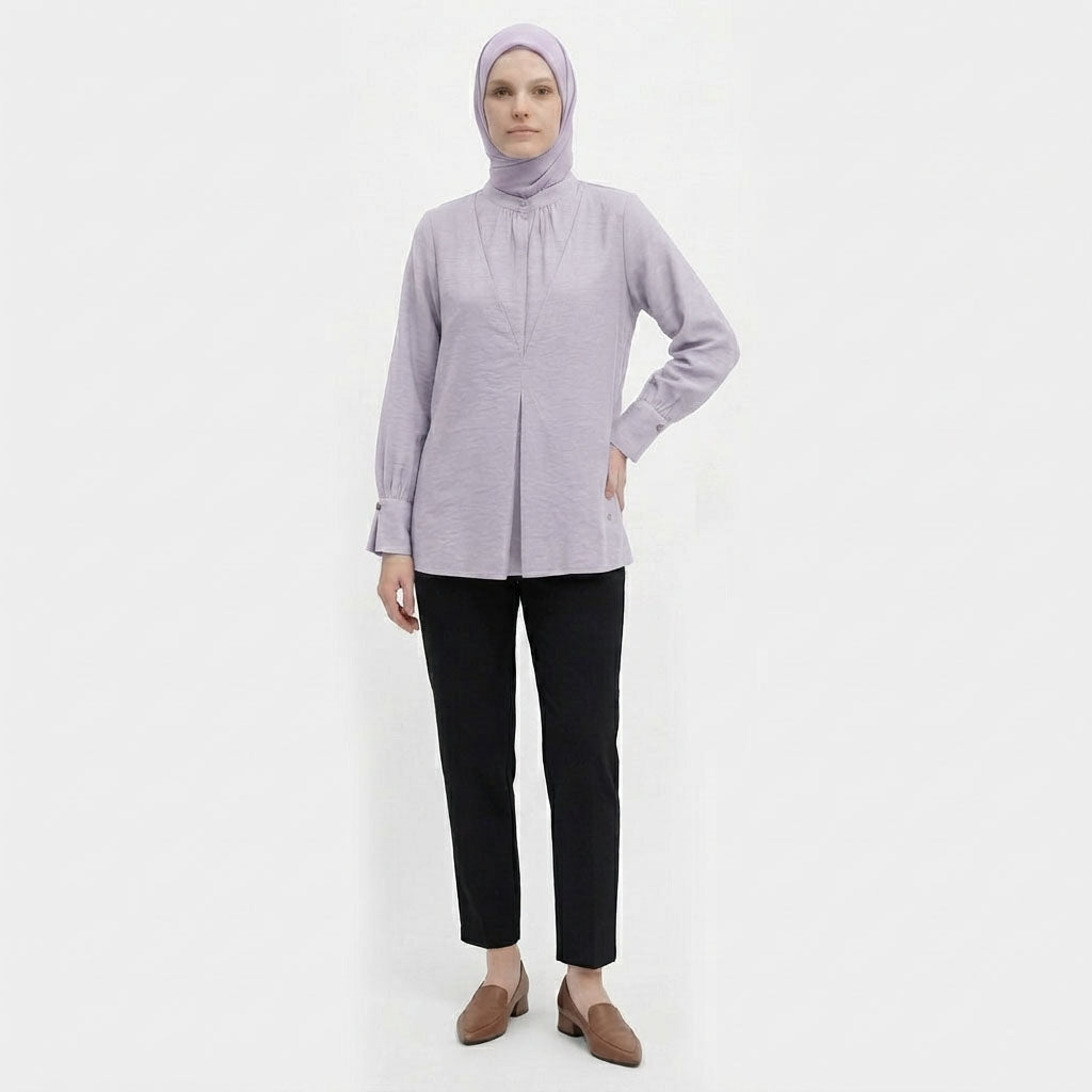 PIERRE CARDIN LADIES LONG SLEEVE BLOUSE [RELAXED FIT] PC0117