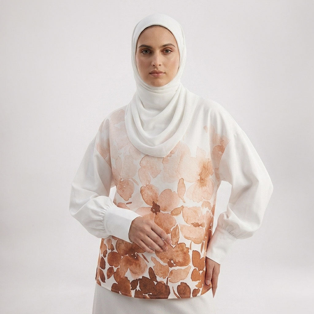 PIERRE CARDIN LADIES LONG SLEEVE BLOUSE [RELAXED FIT] PC0104