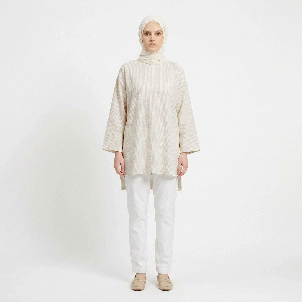 PIERRE CARDIN LADIES LONG SLEEVE BLOUSE [RELAXED FIT] PC0110