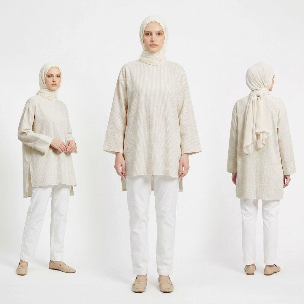 PIERRE CARDIN LADIES LONG SLEEVE BLOUSE [RELAXED FIT] PC0110