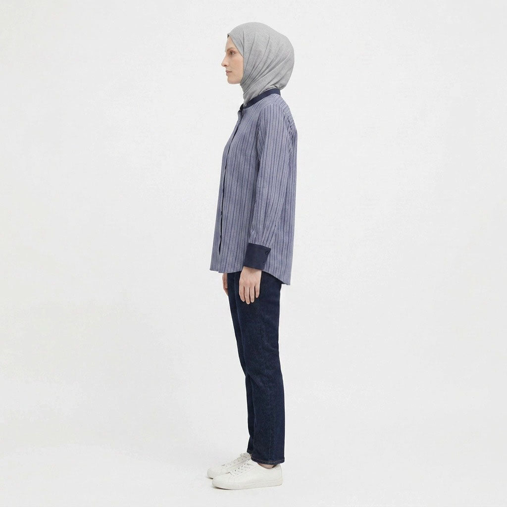 PIERRE CARDIN LADIES LONG SLEEVE BLOUSE [RELAXED FIT] PC0139