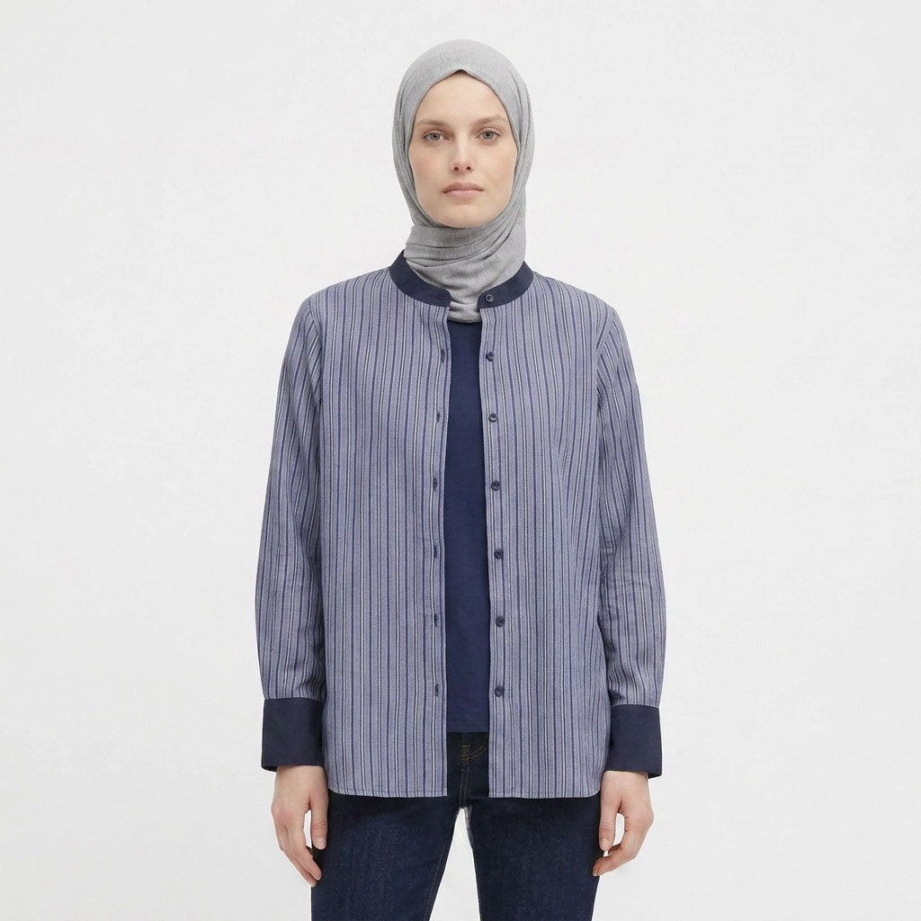 PIERRE CARDIN LADIES LONG SLEEVE BLOUSE [RELAXED FIT] PC0139