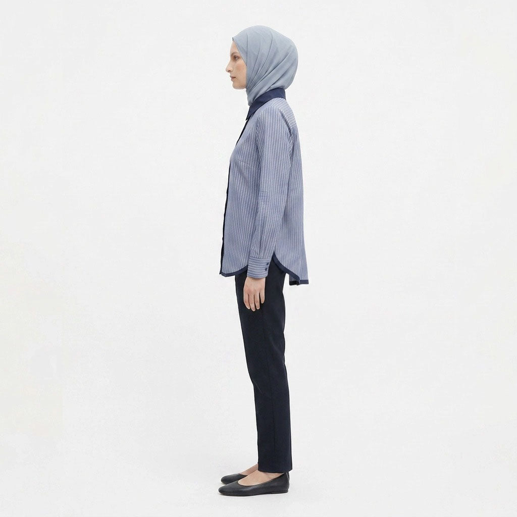 PIERRE CARDIN LADIES LONG SLEEVE BLOUSE [RELAXED FIT] PC0140