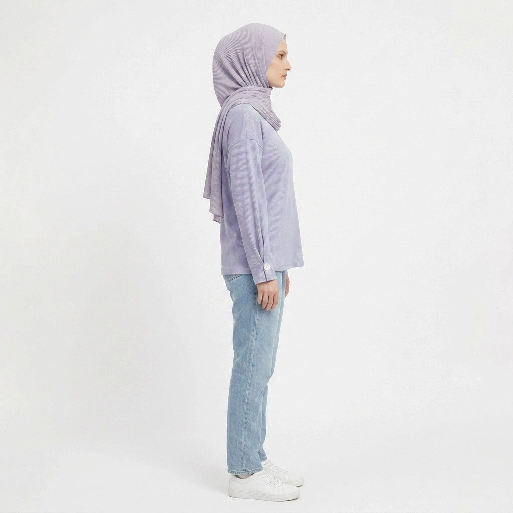 PIERRE CARDIN LADIES LONG SLEEVE ROUNDNECKTEE [RELAXED FIT] PC0094
