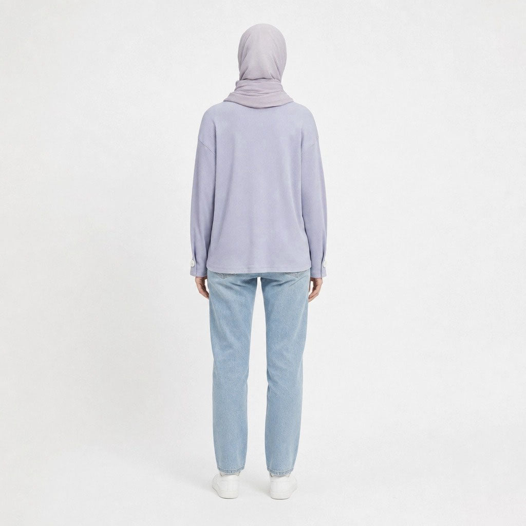 PIERRE CARDIN LADIES LONG SLEEVE ROUNDNECKTEE [RELAXED FIT] PC0094