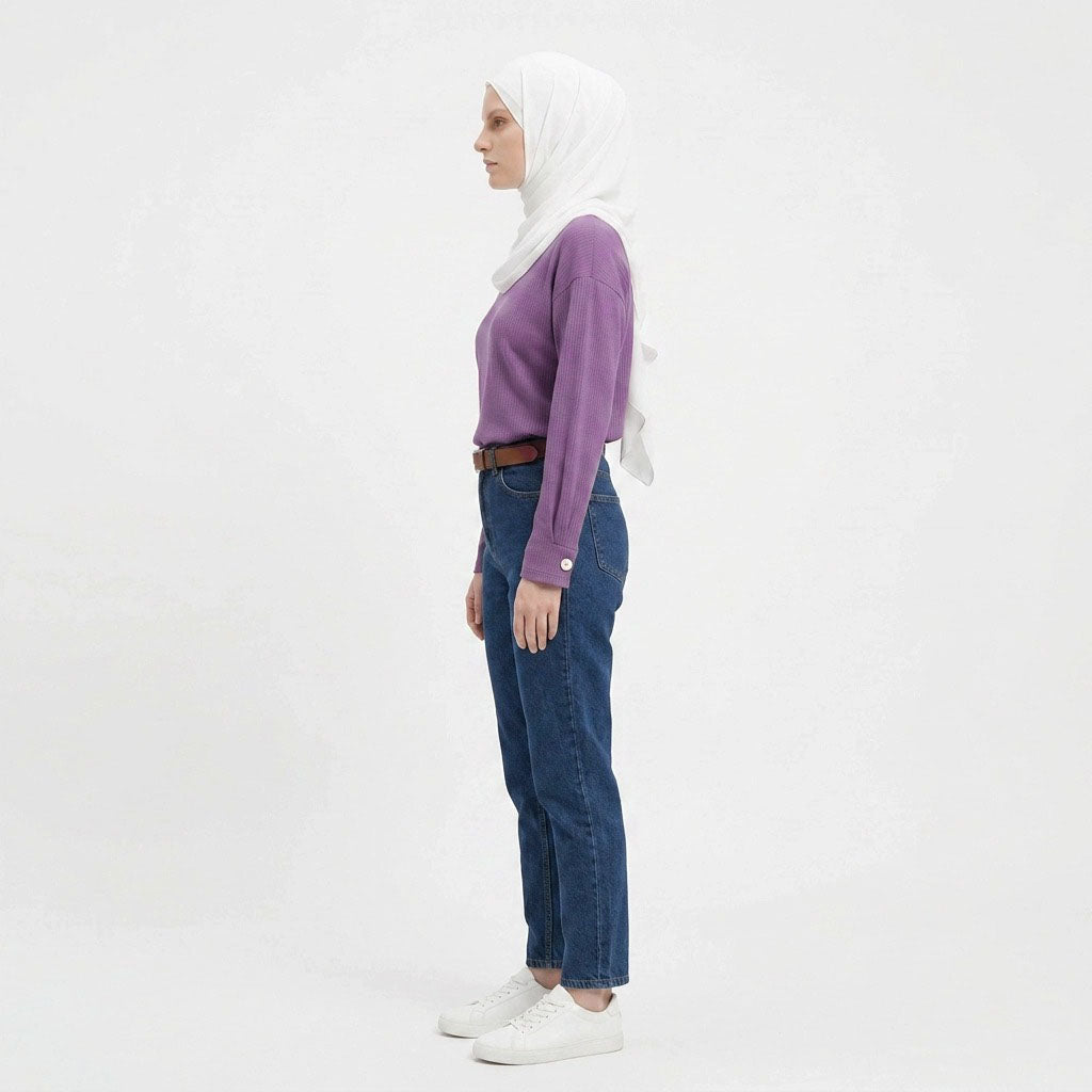PIERRE CARDIN LADIES LONG SLEEVE ROUNDNECKTEE [RELAXED FIT] PC0094
