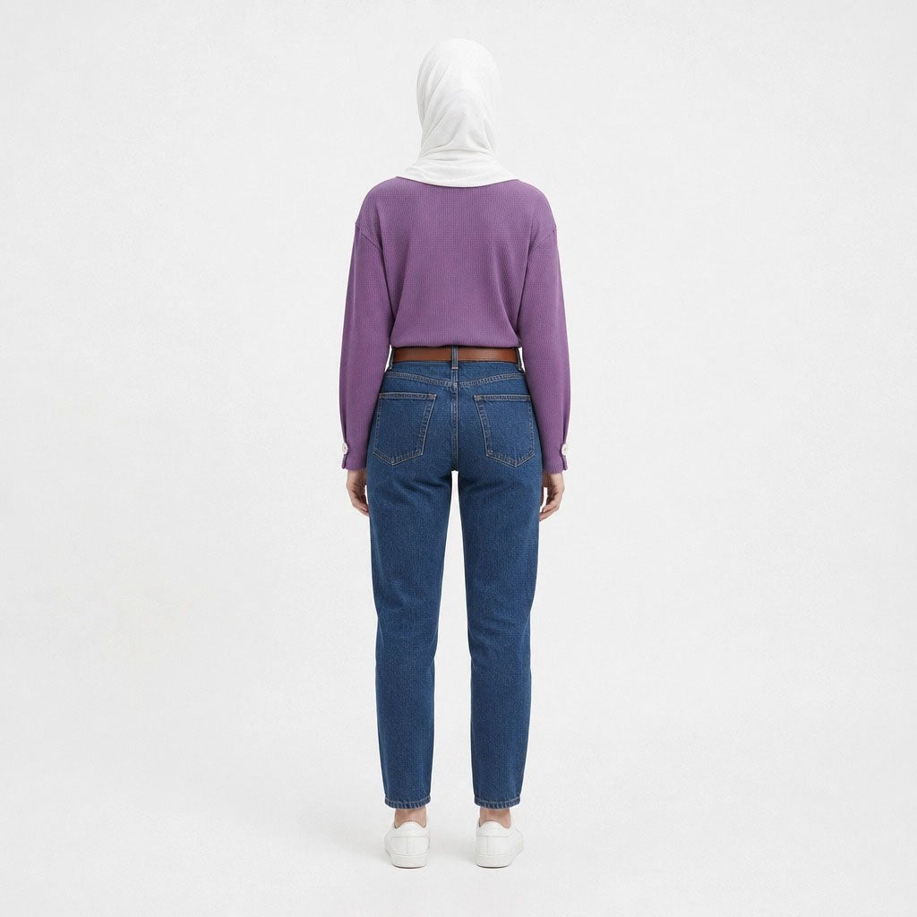 PIERRE CARDIN LADIES LONG SLEEVE ROUNDNECKTEE [RELAXED FIT] PC0094