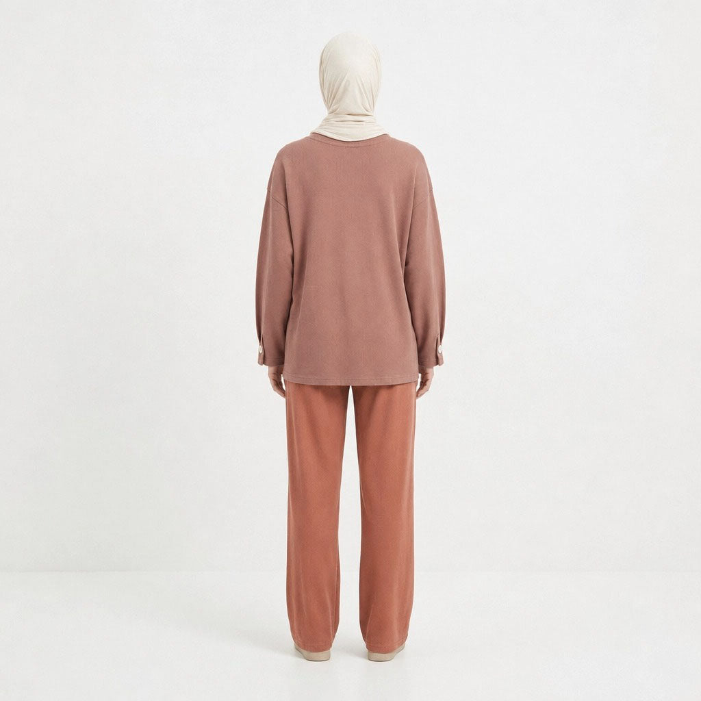 PIERRE CARDIN LADIES LONG SLEEVE ROUNDNECKTEE [RELAXED FIT] PC0094
