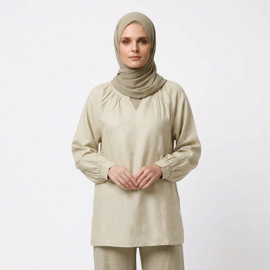PIERRE CARDIN LADIES LONG SLEEVE BLOUSE [RELAXED FIT] PC0185