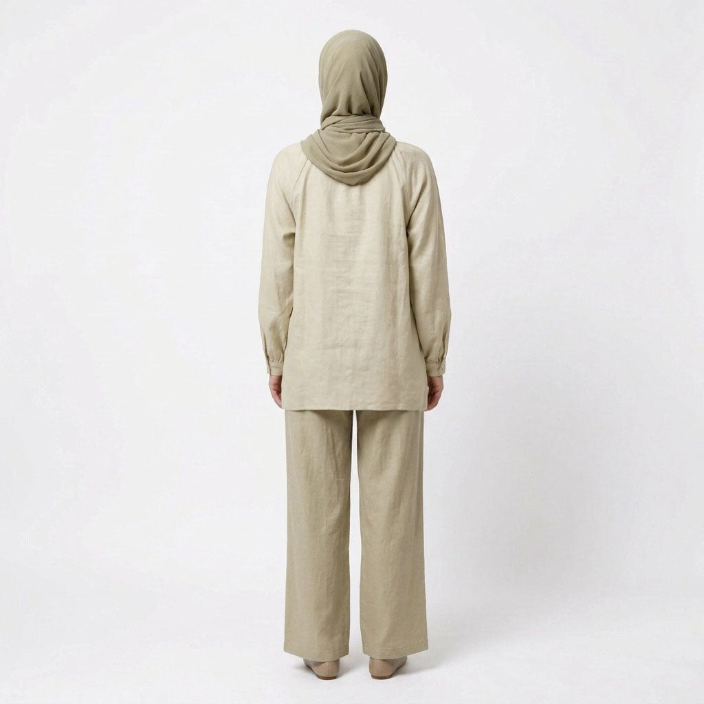 PIERRE CARDIN LADIES LONG SLEEVE BLOUSE [RELAXED FIT] PC0185