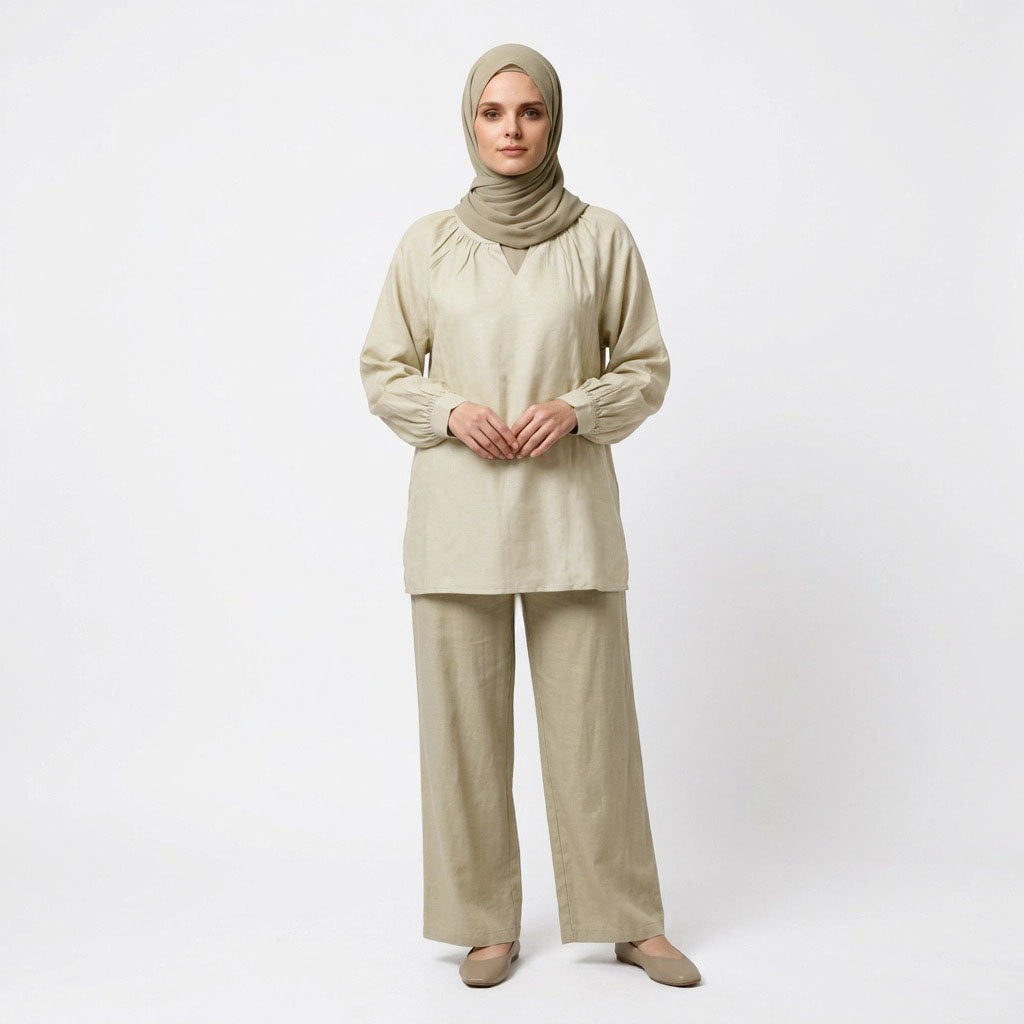 PIERRE CARDIN LADIES LONG SLEEVE BLOUSE [RELAXED FIT] PC0185