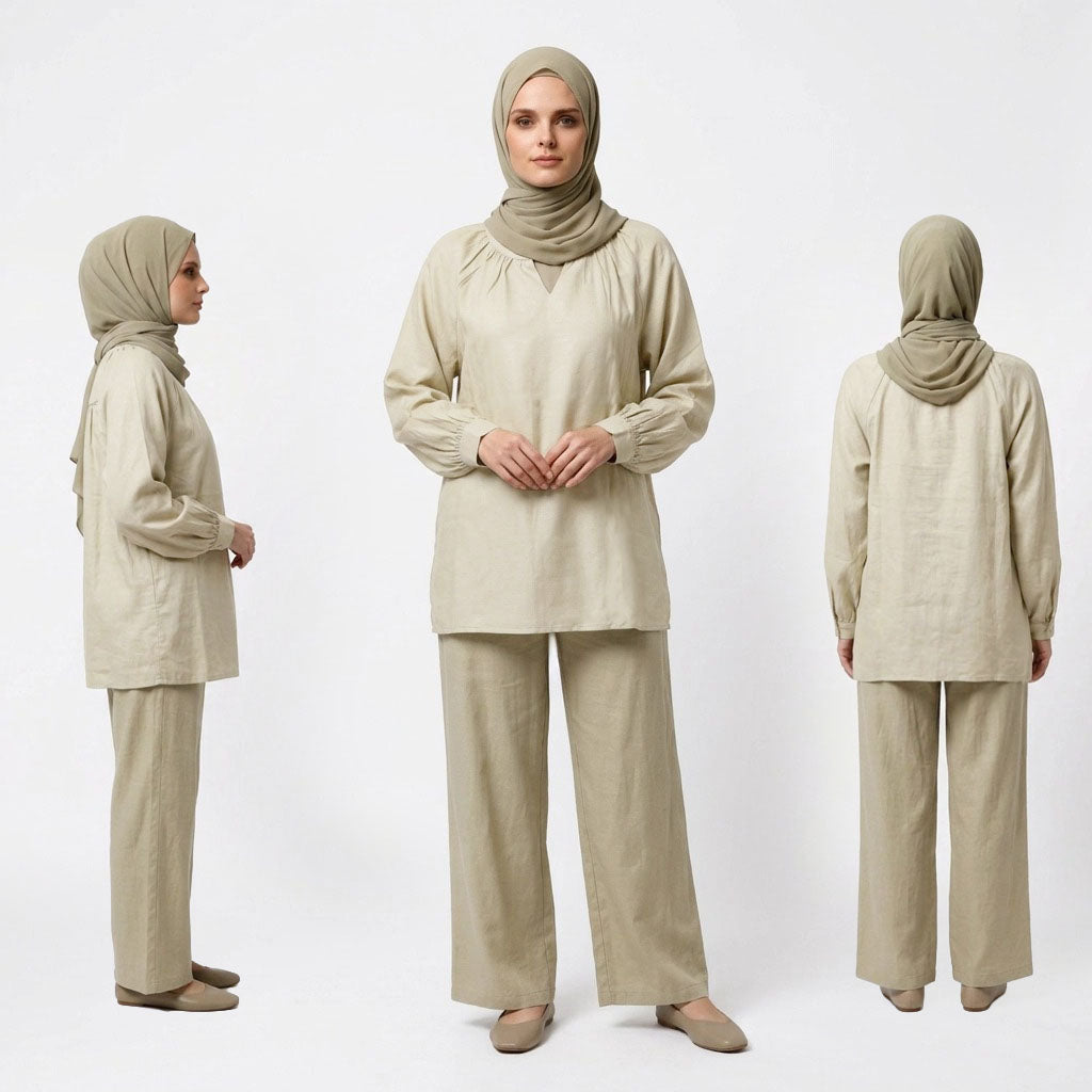 PIERRE CARDIN LADIES LONG SLEEVE BLOUSE [RELAXED FIT] PC0185
