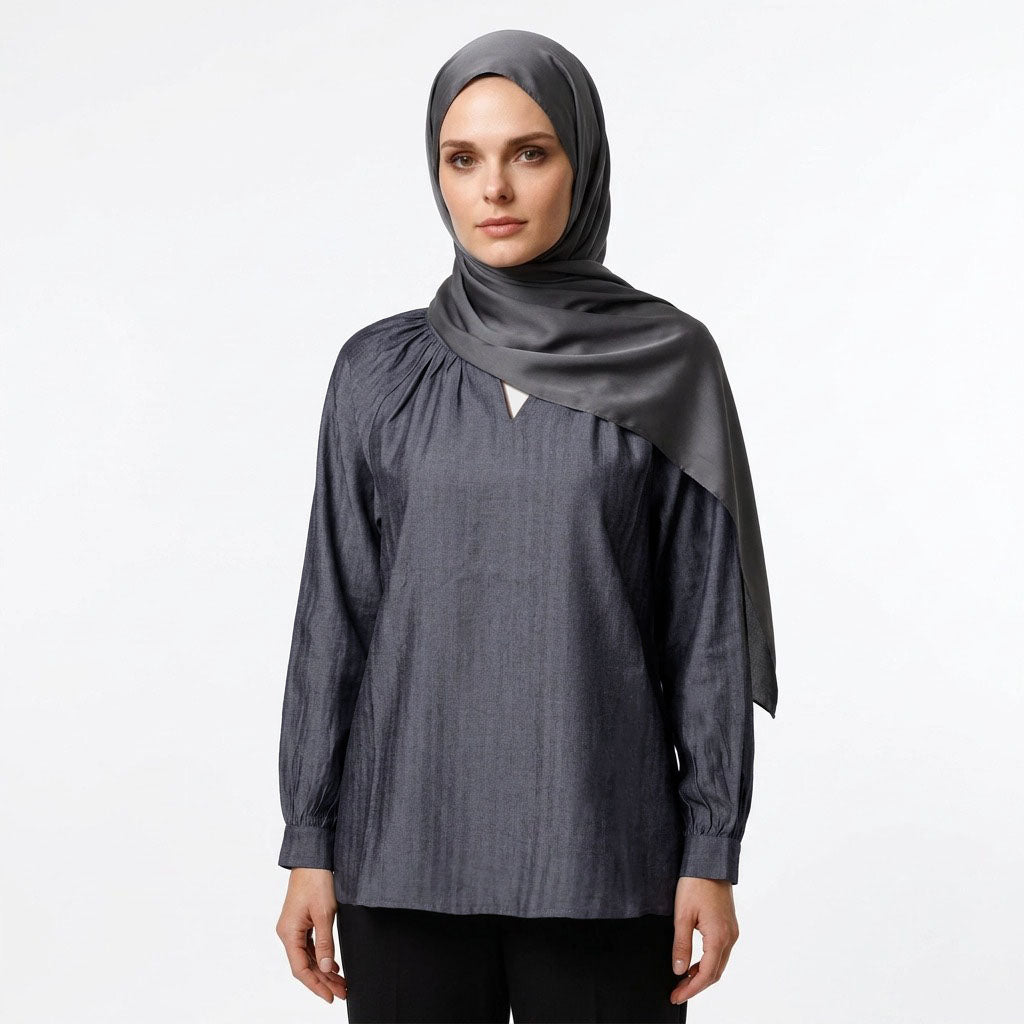 PIERRE CARDIN LADIES LONG SLEEVE BLOUSE [RELAXED FIT] PC0185