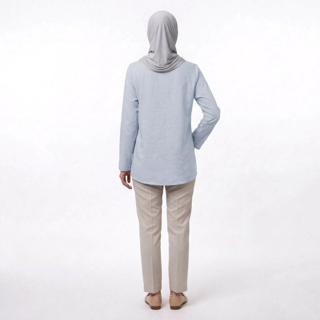 PIERRE CARDIN LADIES LONG SLEEVE BLOUSE [RELAXED FIT] PC0189