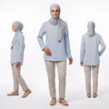 PIERRE CARDIN LADIES LONG SLEEVE BLOUSE [RELAXED FIT] PC0189