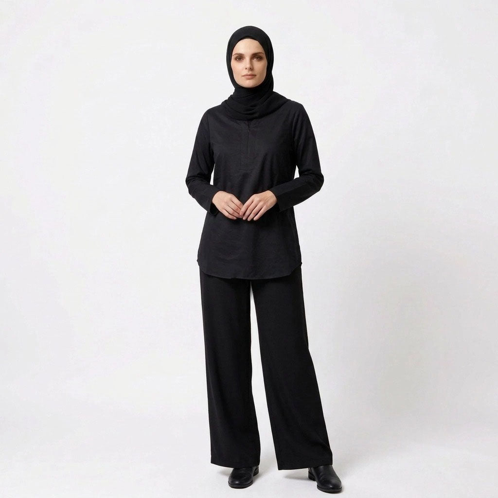 PIERRE CARDIN LADIES LONG SLEEVE BLOUSE [RELAXED FIT] PC0189