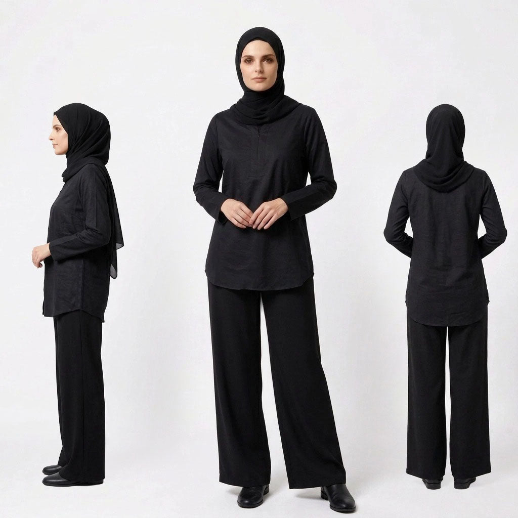 PIERRE CARDIN LADIES LONG SLEEVE BLOUSE [RELAXED FIT] PC0189
