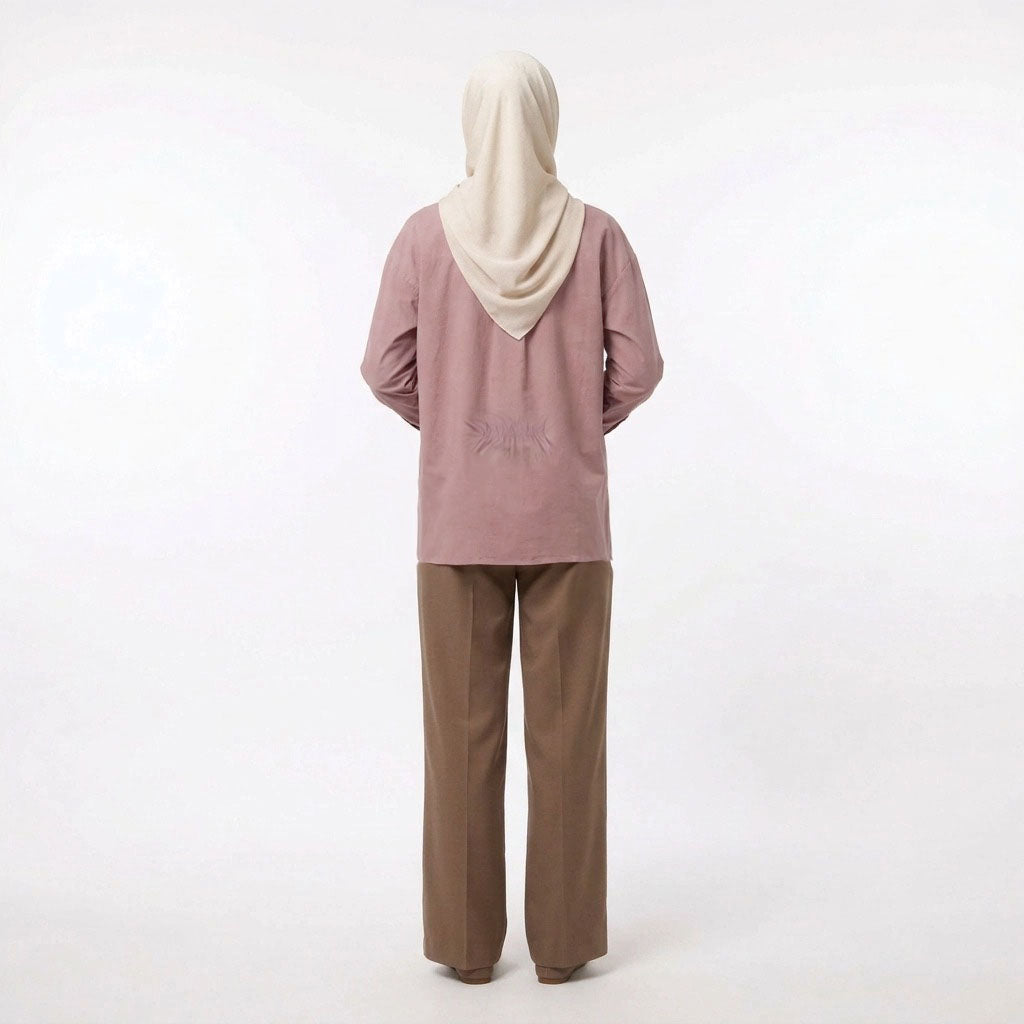 PIERRE CARDIN LADIES LONG SLEEVE BLOUSE [RELAXED FIT] PC0190