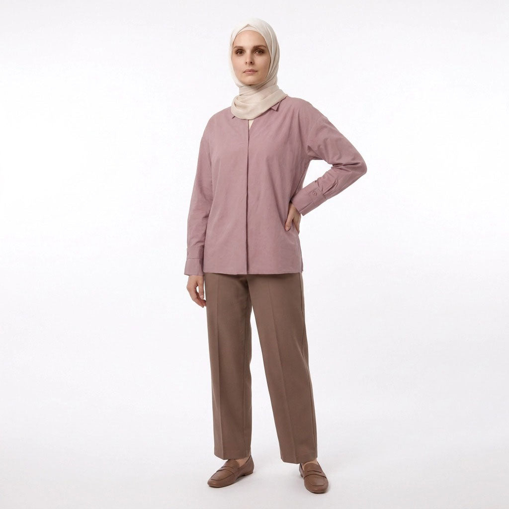 PIERRE CARDIN LADIES LONG SLEEVE BLOUSE [RELAXED FIT] PC0190